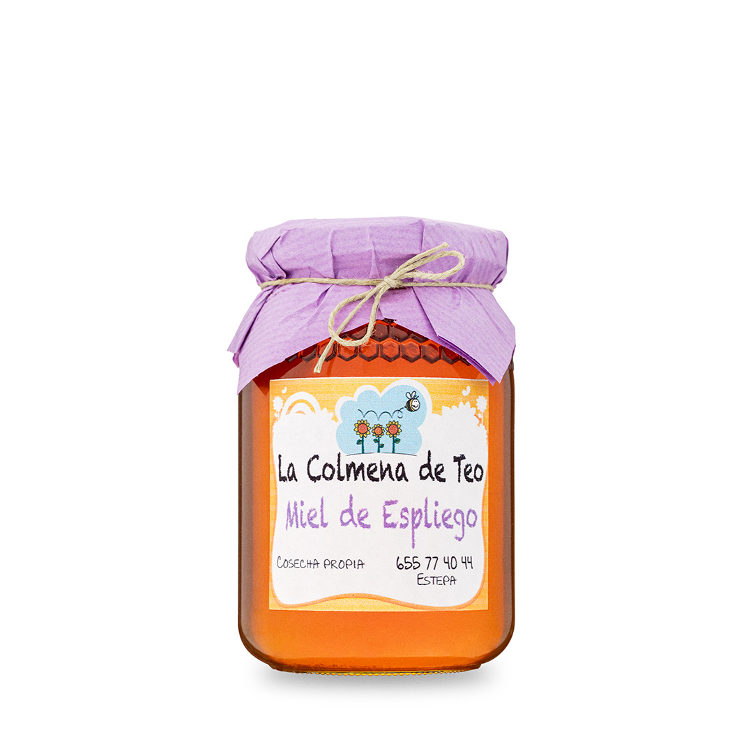 Miel pura cruda de abeja sin filtrar.