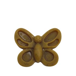 Bloque de cera de abeja pura artesanal sobre tela de lino