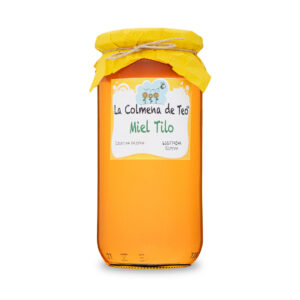 Miel de tilo cruda y sin filtrar de La Colmena de Teo con aroma floral delicado y notas balsámicas frescas
