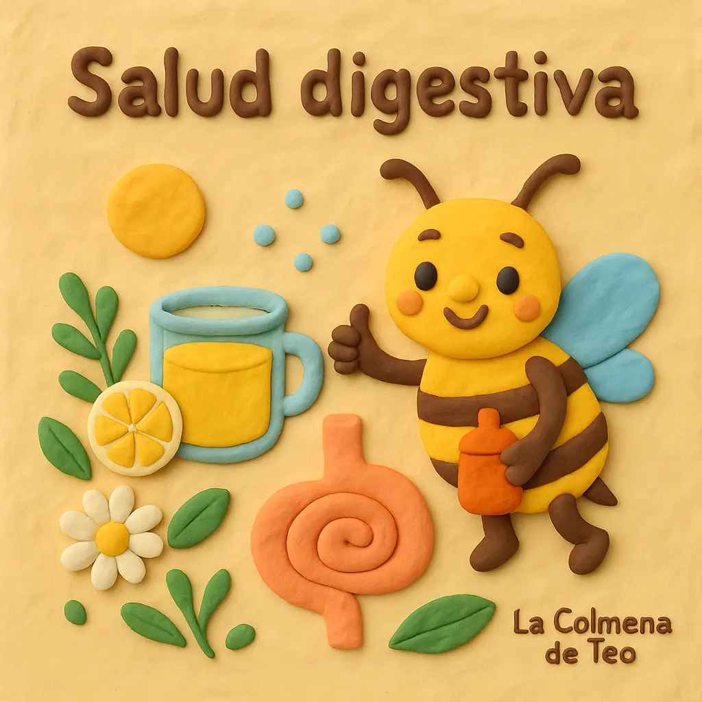 Disbiosis y productos de la colmena con pan de abeja polen de flores y miel cruda