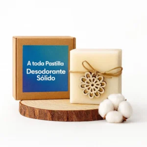 Desodorante sólido de algodón natural A Toda Pastilla · La Colmena de Teo