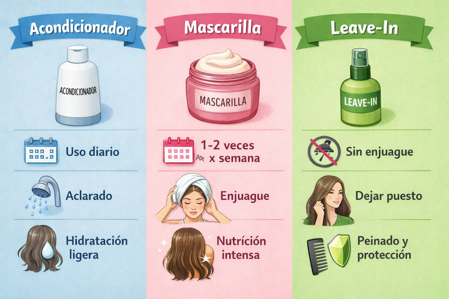 acondicionador sólido sin aclarado diferencias con leave in