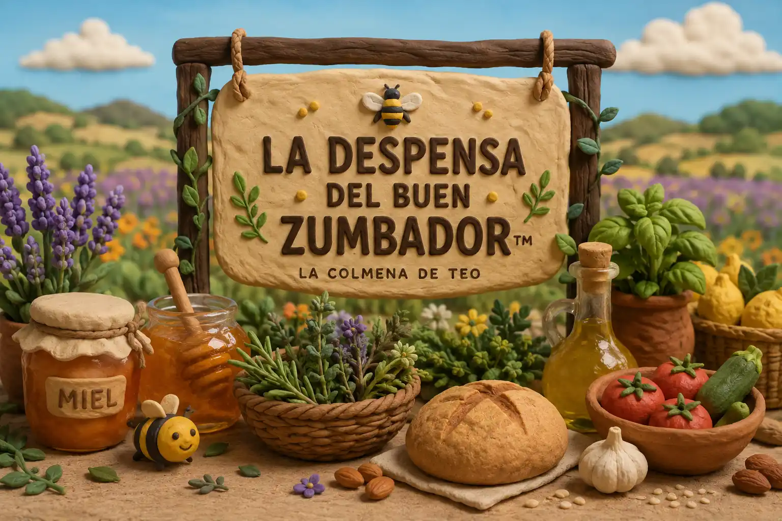 Tomillo, plantas aromáticas y abejas en La Despensa del Buen Zumbador